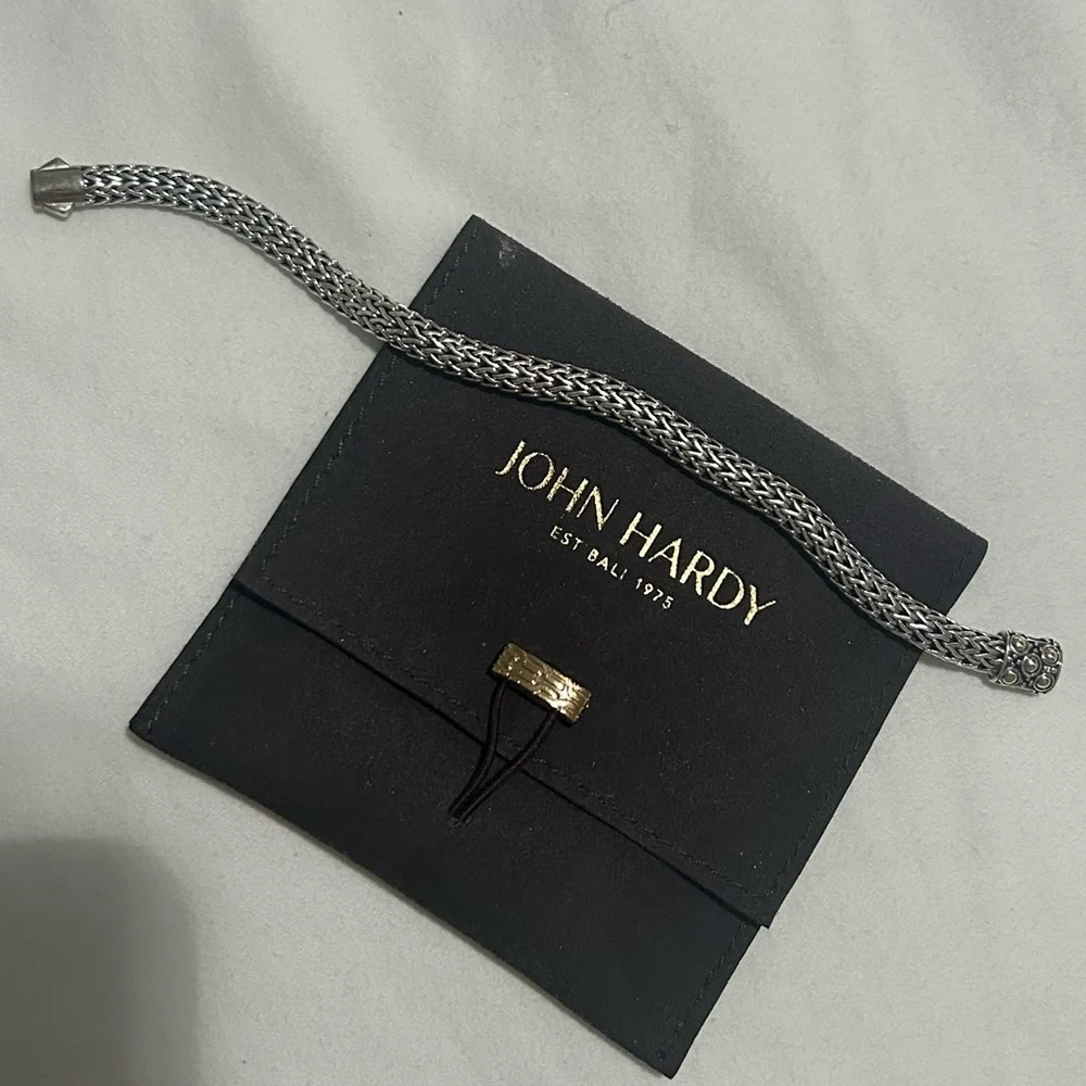 John Hardy Dot Sterling Silver & 18K Yellow Gold Bracelet - Picture 3 of 7
